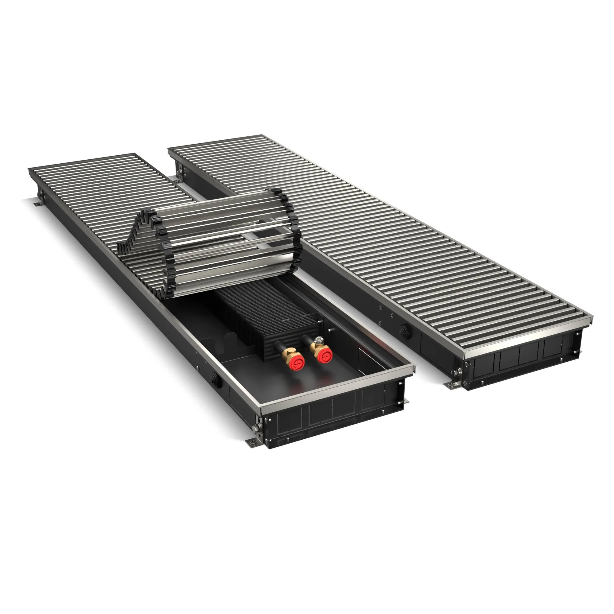 Конвектор внутрипольный серии ATRIUM RT-A-75/250/1400-DG-U-NA