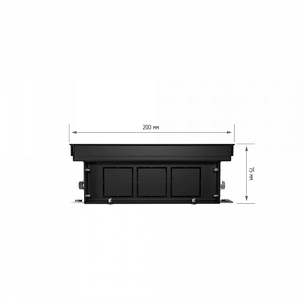Конвектор внутрипольный серии ATRIUM RT-A-75/200/2000-DG-U-NA